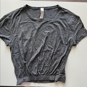 Gray Women's Activewear Top